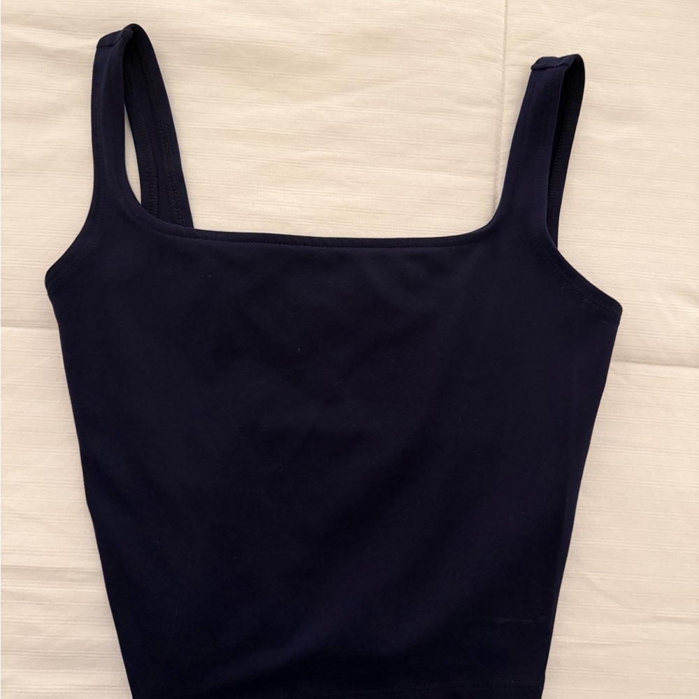 wild fable Black Square Neck Tank Top